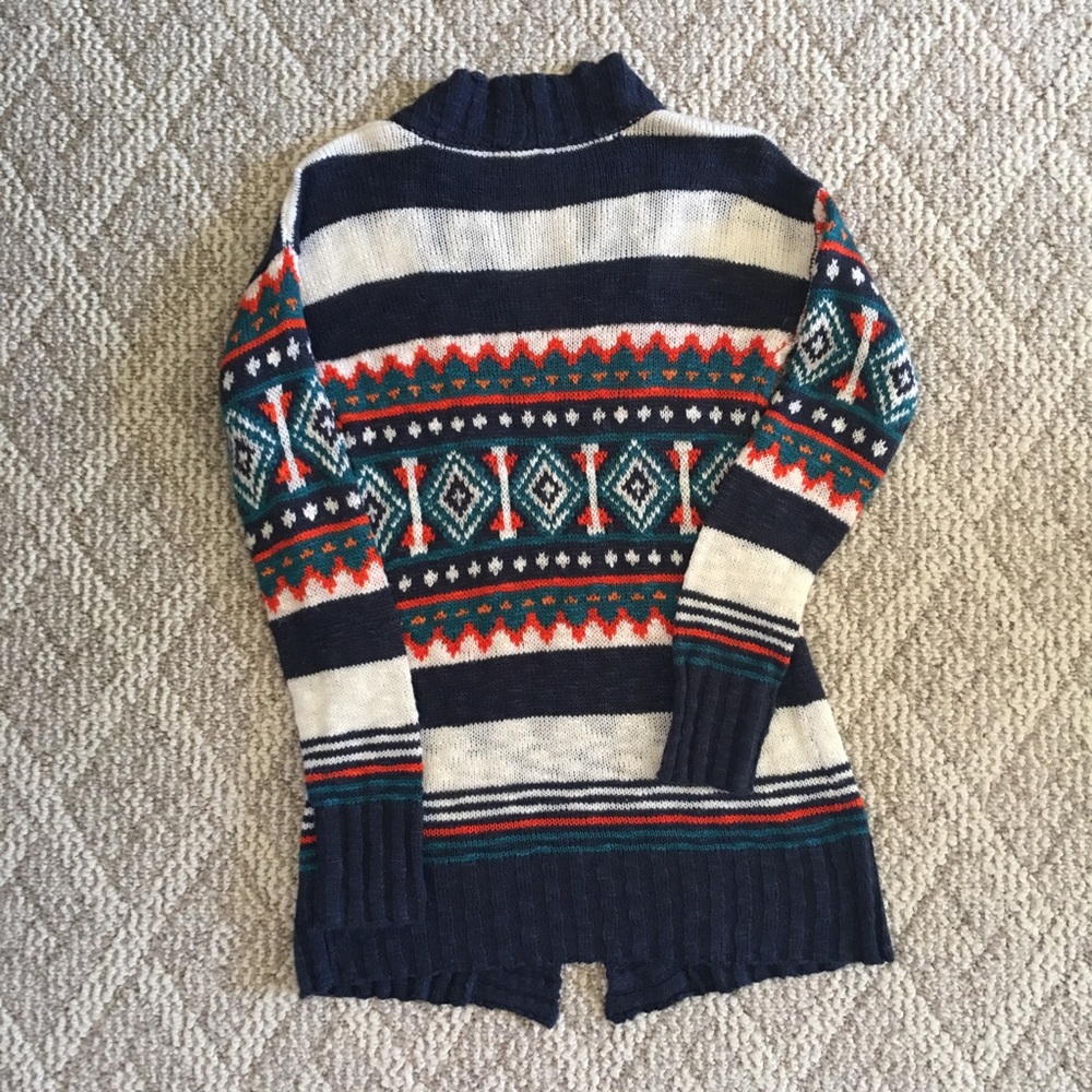 Patterned Sweater Cardigan - Picture 3 of 3